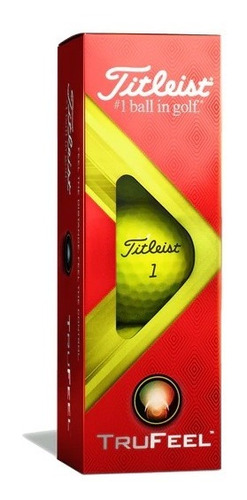 Pelotas De Golf Titleist Trufeel Amarillas X3
