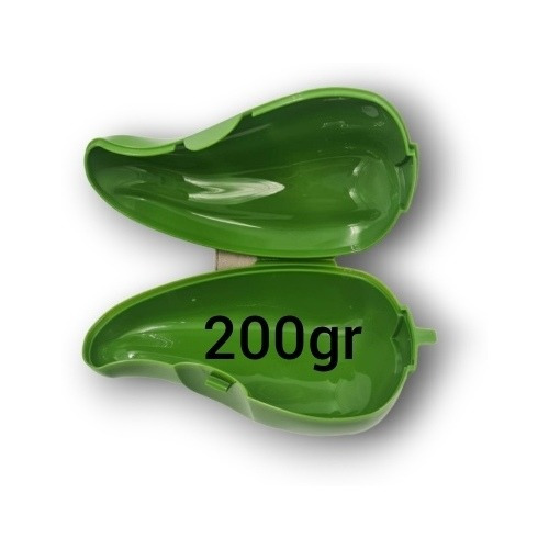 Juego De Recipiente Para Chiles 200gr. Cada Uno Tupperware. Verde