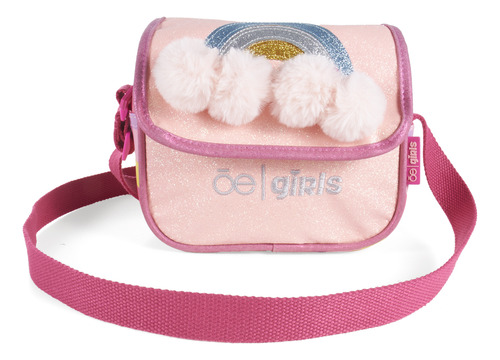 Bolsa Crossbody Cloe Para Niña Arcoíris Look En Gliter