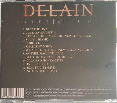 Cd Nuevo Delain - Interlude (2013)