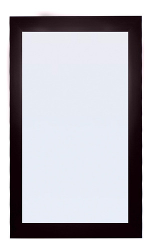 Espejo Decorativo De Pared Decomobil 60x40 Cm Minimalista Marco Chocolate