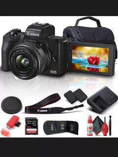 Canon Eos M50 Mark Ii + Lente+ Kit De Accesorios (seminueva)