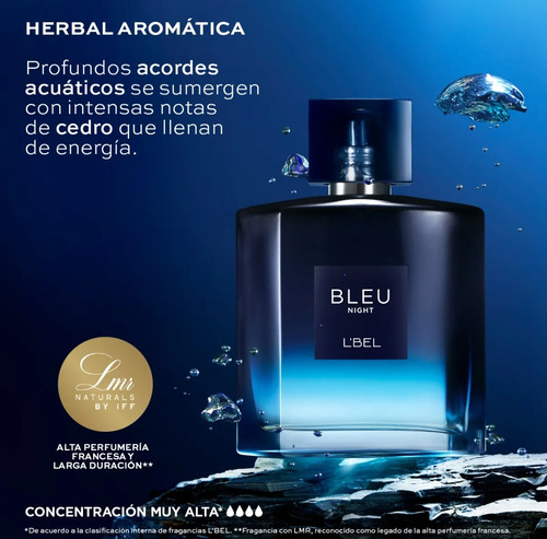 Perfume Bleu Intense Night Perfume Para Hombre