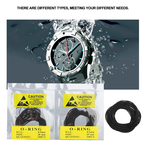 - 950pcs O Ring Caja De Reloj Cubierta Posterior Juntas 0.5