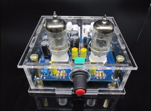 Imagen 3 de 7 de Kit P/armar Preamplificador Valvular De Audio + Gabinete