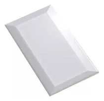 Comprar Azulejos Ceramicos Subway Blanco Biselado 7.5x15 Baño Cocina