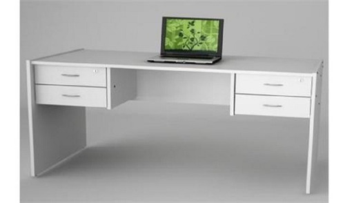 Imagen 4 de 5 de Escritorio Mesa Para Oficina Con 4 Cajones- 150 X 72 Cod 912