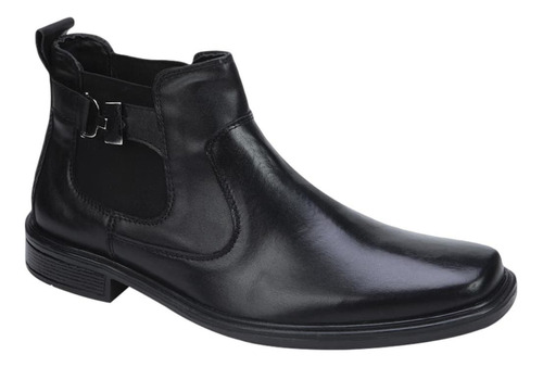 Botin Hombre Uomo Di Ferro 2662 Piel Napa Negro Antiderrapan