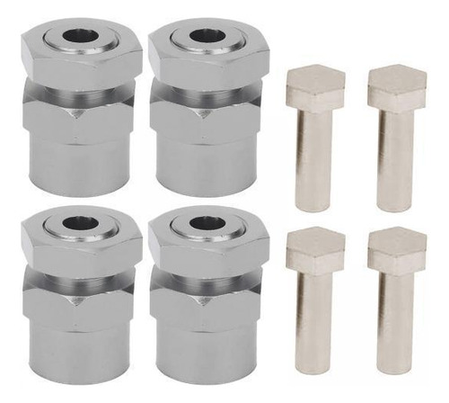 2 Metal 12mm A 17mm Rueda Hexagonal Hub Adaptador