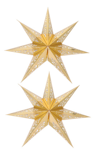 Lámpara Colgante Tipo Candelabro Con Forma De Estrella, 2 Un