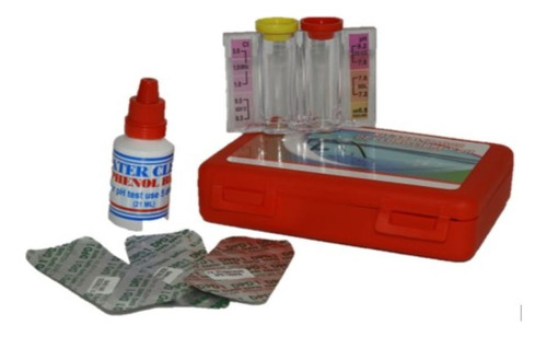 Kit Cloro Residual Ph Con Phenol Red Liquido Pastillas Dpd 1