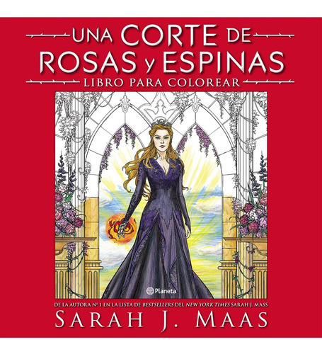 Imagen 1 de 3 de Una Corte De Rosas Y Espinas. Libro Para Colorear