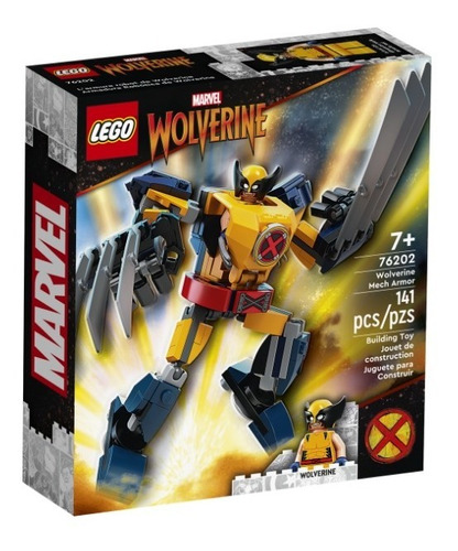 Lego Marvel Armadura Mecánica De Wolverine 141 Pcs Bentancor