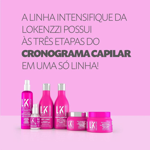Kit Lokenzzi Intensifique Completo 6 Itens Pré-poo Big Shot