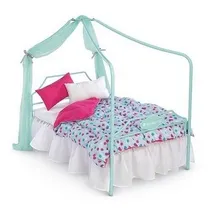 Comprar Cama Para Muñecas American Girl  Dosel+ Set De Cama