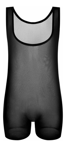 Bóxers Tipo Mono Transparente De Gasa Para Hombre, Ropa Inte