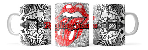 Taza De Cerámica Rolling Stones Full Color Importada Art Rs 