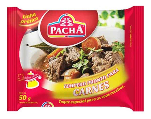 Tempero Pronto Para Carne Sache Pacha Kit Leve 3 Unidades