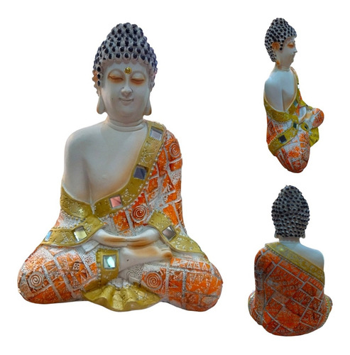 Buda Figura En Estado De Meditación 18cm