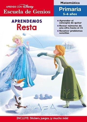 Aprendemos Resta Matematica Primaria 5 - 6 Años - Disney Est