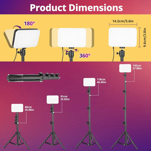 Iluminación De Video Para Fotografía Rgb, Luces De Estudio