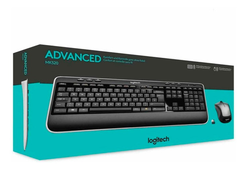 Teclado Y Mouse Logitech Combo Inalambrico Mk540 Multimedia 