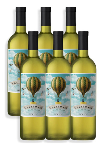 Vino Talismán Blanco Chardonnay 750ml Mendoza Caja X6u