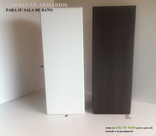 Mueble Modular Aéreo En Melamina Para Baños Mod. Gcc-1