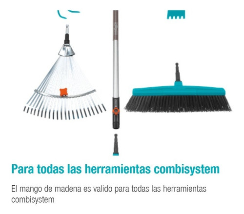 Imagen 3 de 8 de Mango Madera Fsc Combisystem Antideslizante Aluminio 130 Cm