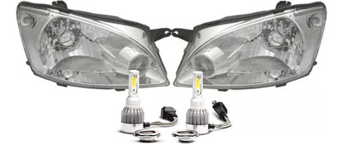 Juego Optica Chevrolet Classic 2013 2014 2015 + Cree Led