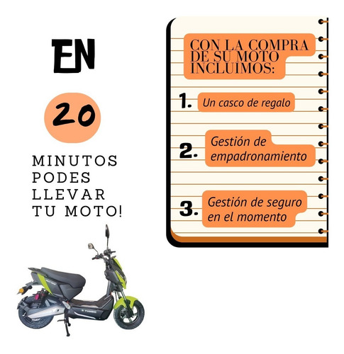 Moto Electrica Eyumbo Next 1500w + Casco,empa,seguro Regalo!