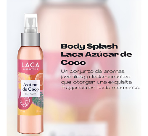 Laca Body Splash Mujer AzĂșcar De Coco 125 Ml