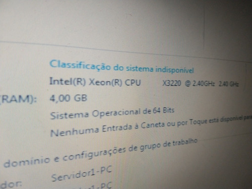 Servidor Dell Xeon Quadcore 4gb Ram Hd De 320gb Em