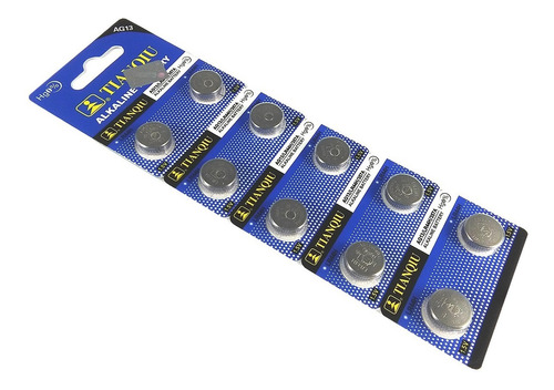 Blister 10 Pilas Baterías Ag13 Lr44 357a Cpu Relojes 1.55v