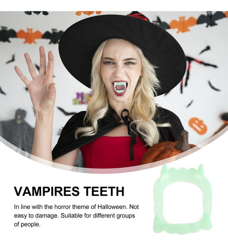 50 Piezas De Horrible Dentadura Artificial Luminosa Para Hal