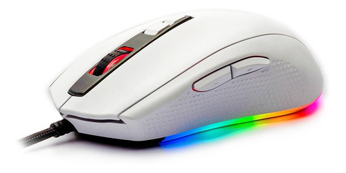 Mouse Gamer Motospeed V60 Branco 10000dpi Rgb 7 Botoes Cor Branco