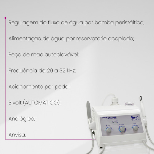 Ultrassom E Jato De Bicarbonato Sonic Prime Plus Ecel