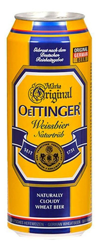 Cerveja Alemã Oettinger Weissbier Lata 500ml