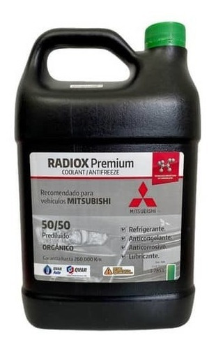 Refrigerante Radiox Premium Mitsubishi Galón 3.785l