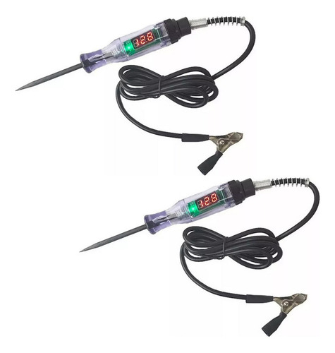 2 Unidades Probador De Corriente Automotriz,6v-12v-24v