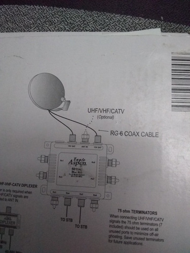 Imagen 2 de 3 de Multi Switch 3 X 8 Bocas De Salida Directv Fta Tv Satelital