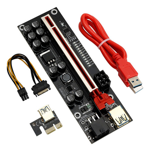 1 Tarjeta Elevadora Pro Ver.011 Pci-e, 1 A 16 Puertos Usb 3.