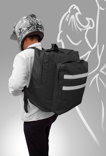 Imagem 2 de 5 de Bolsa Mochila Bag Delivery Motoboy 46 Litros Lona Agodão
