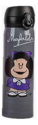 Termo Mafalda 410 Ml Acero Inoxidable Gris