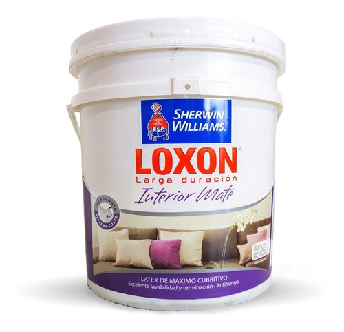 Pintura Latex Loxon Interior Mate 10l Sherwin Williams Mafer