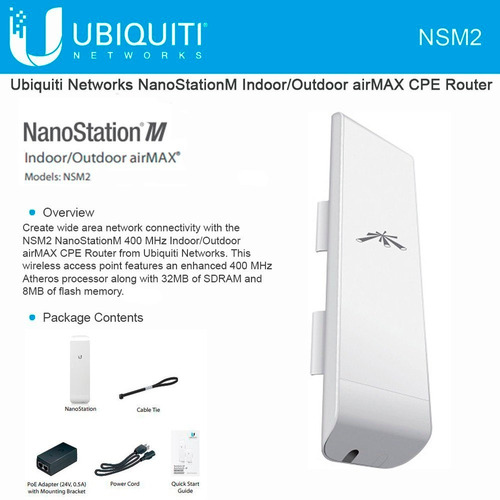 Imagen 5 de 6 de 3x Nanostation M Ubiquiti Ns-m2 2,4ghz 150mbps 13km