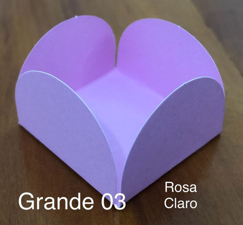 Imagem 3 de 10 de Kit 1000 Forminhas 4 Pétalas Grande 4 Cm Festa