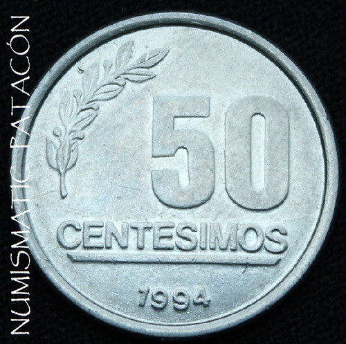 Moneda De Uruguay - 50 Centesimos 1994 - Muy Buena