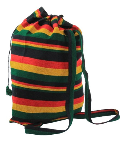 Mochila Sacola De Academia Preta Esportiva Gym Bag Reggae