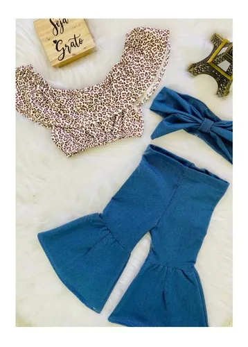 Conjunto Para Bebe Menina Mini Diva Blogueira Flare Parcelamento